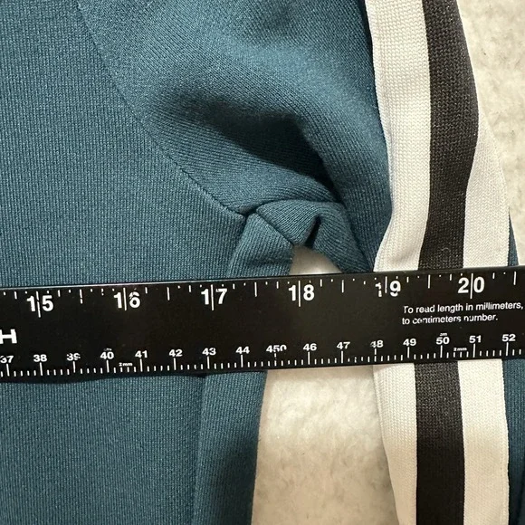 Athleta Crosstown Track Dress 1/4 Zip Long Sleeve Stripes Women's Size XS Green‎ - Picture 14 of 16